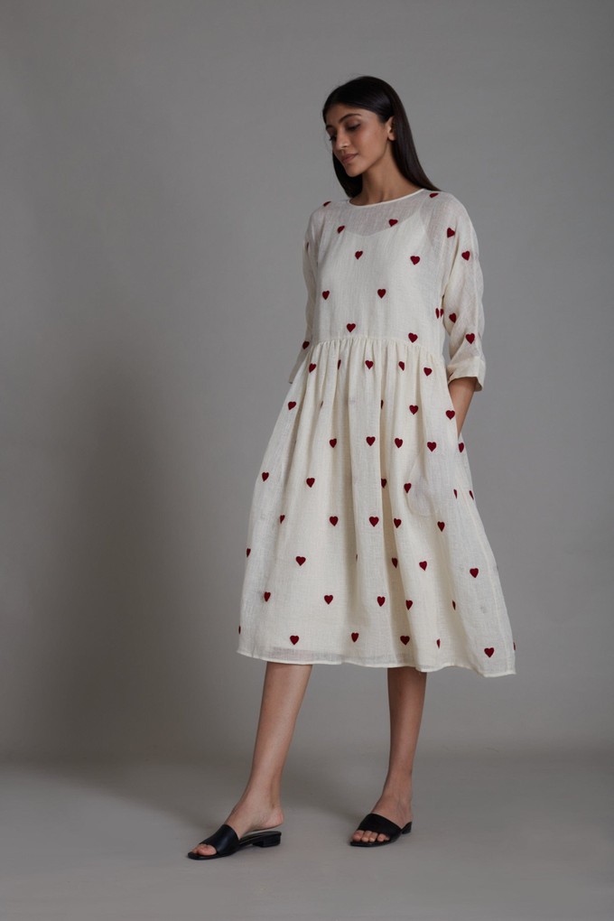 Belinda Dress Oatmeal from Bhoomi