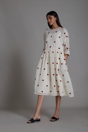 Belinda Dress Oatmeal from Bhoomi