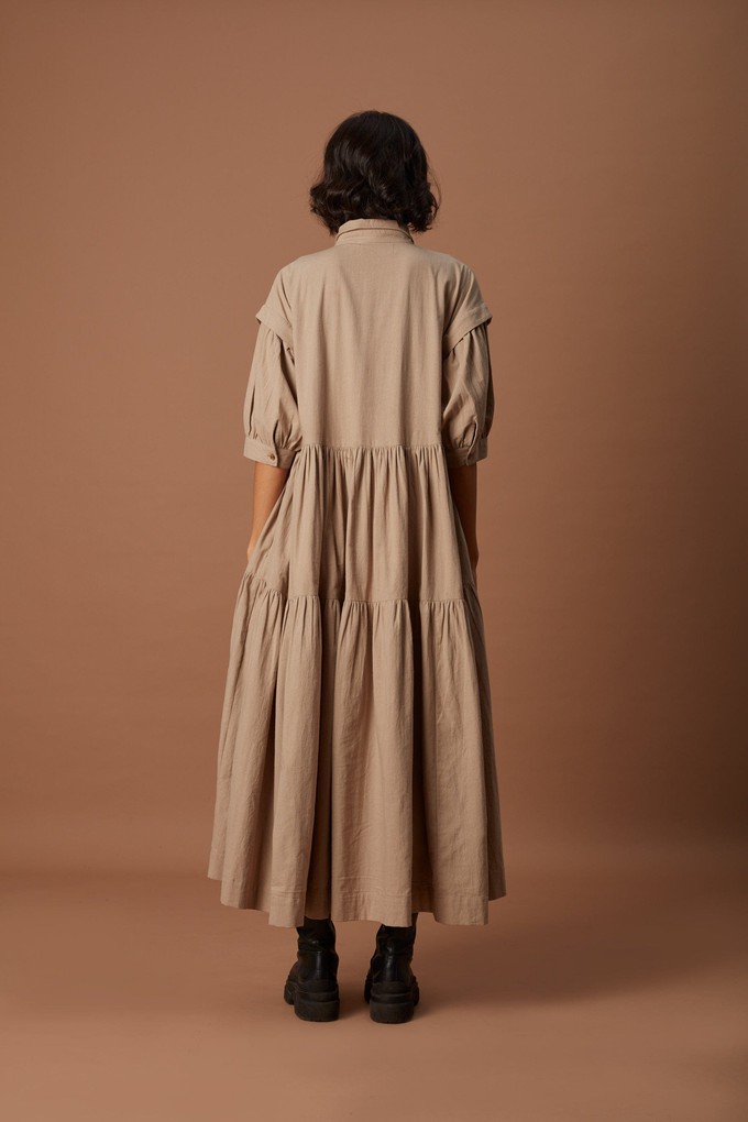 Matera Dress Beige from Bhoomi