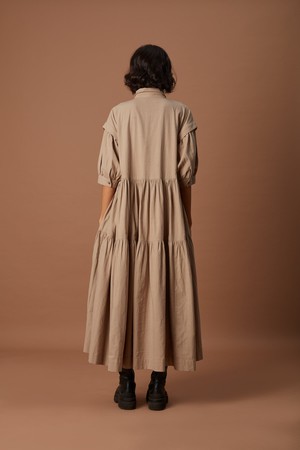Matera Dress Beige from Bhoomi