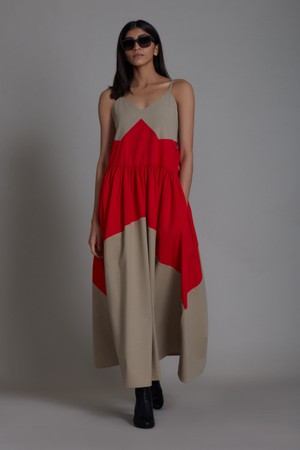 Lillet Dress Beige from Bhoomi