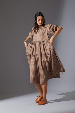 Sina Dress Beige from Bhoomi