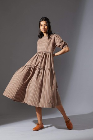 Sina Dress Beige from Bhoomi