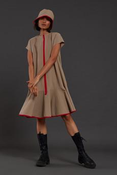 Vesper Dress Beige via Bhoomi