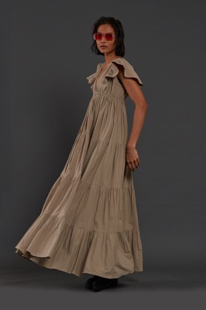 Monette Dress Beige from Bhoomi