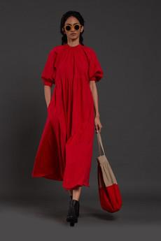 Dorothy Dress Red via Bhoomi