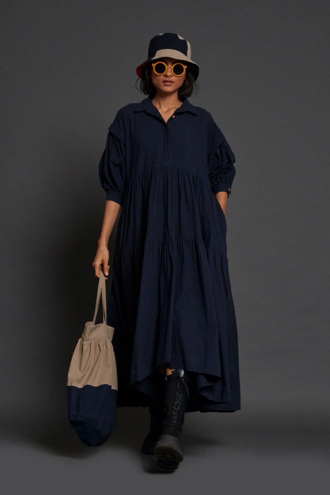 Matera Dress Blue from Bhoomi