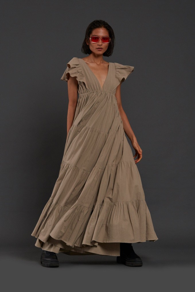Monette Dress Beige from Bhoomi