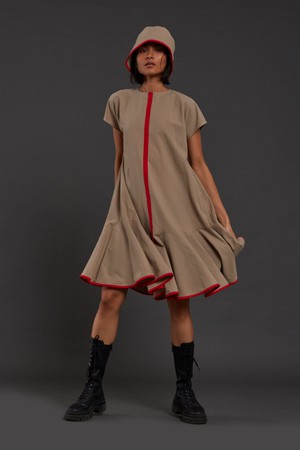 Vesper Dress Beige from Bhoomi