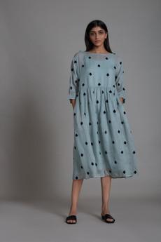 Belinda Dress Blue via Bhoomi