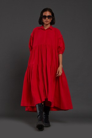 Matera Dress Red from Bhoomi