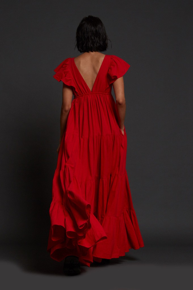 Monette Dress Red from Bhoomi