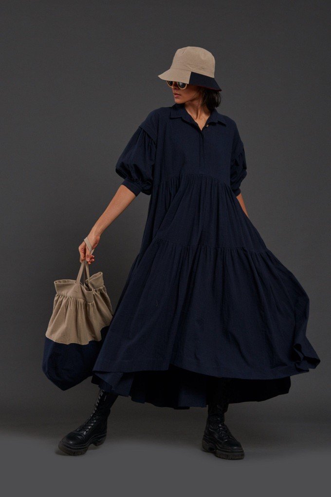 Matera Dress Blue from Bhoomi