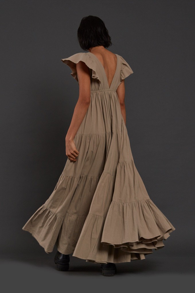 Monette Dress Beige from Bhoomi