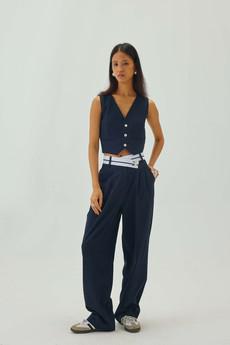Annabelle Pants Navy via Bhoomi