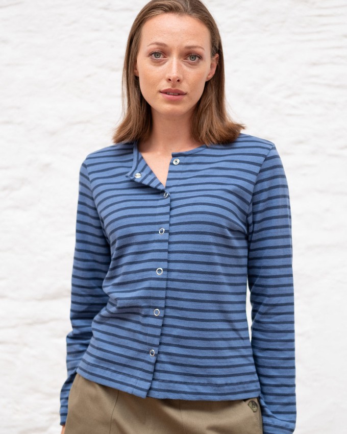 Joss Jersey Striped Cardigan from BIBICO