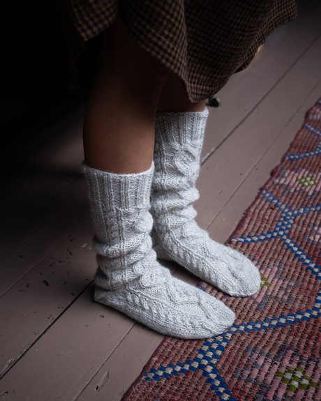 Classic Wool Knitted Socks from BIBICO