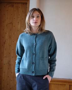Mira Cropped Wool Cardigan via BIBICO