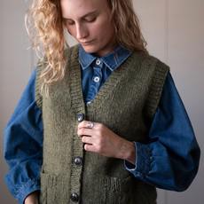 Mira Hand Knitted Waistcoat via BIBICO