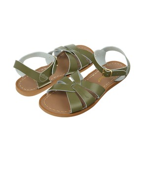 Olive Leather Sandals from BIBICO