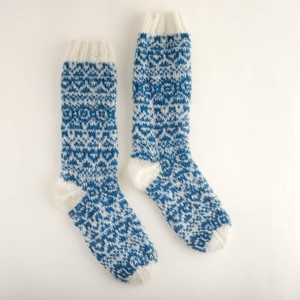 Hand Knitted Mohair Slipper Socks from BIBICO
