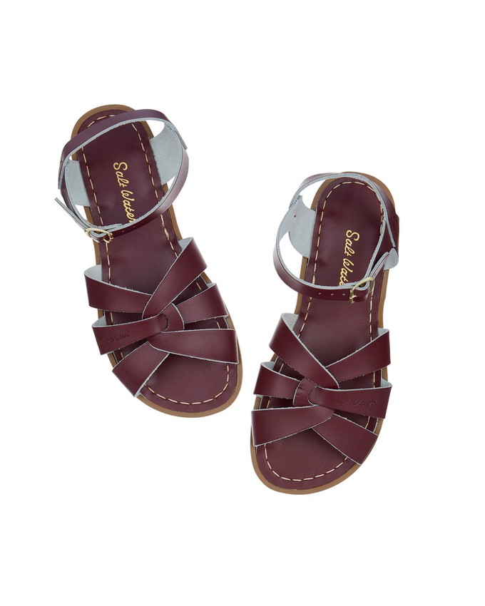 Claret Leather Sandals from BIBICO