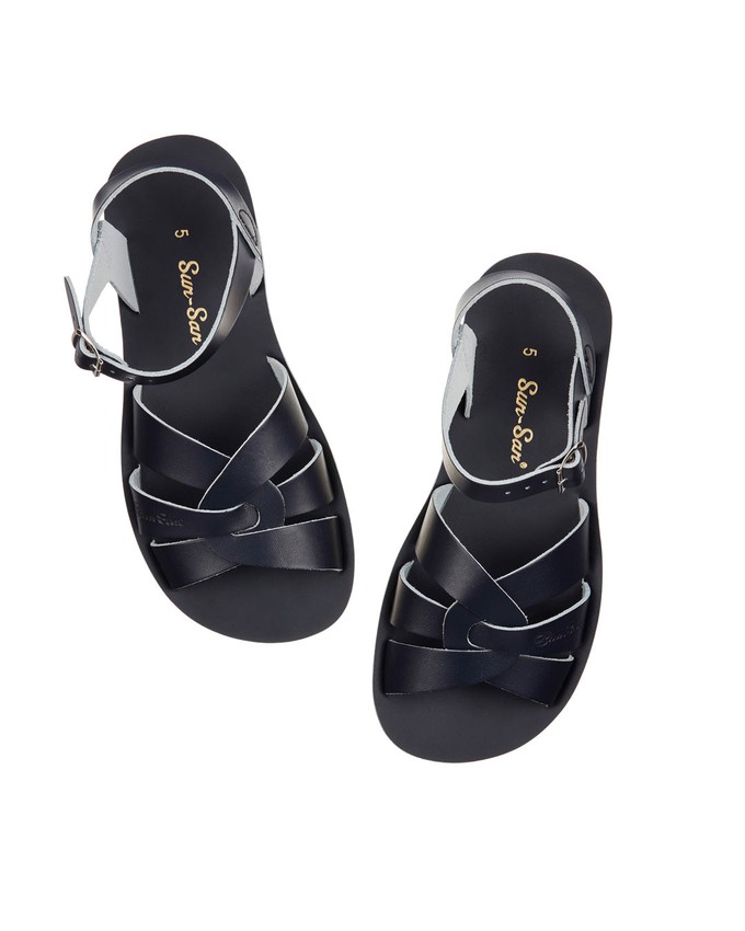 Navy Leather Sandals from BIBICO