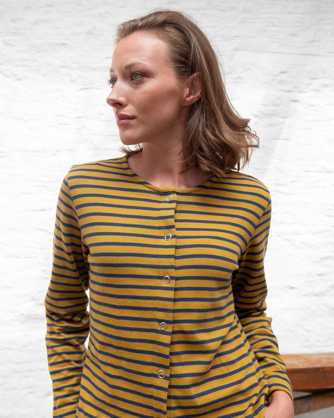 Joss Jersey Striped Cardigan from BIBICO