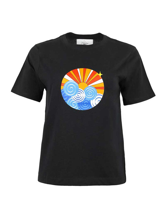 Sunset Tee, Organic Cotton, in Black from blondegonerogue