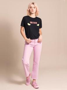Classic Mom Jeans, Upcycled Cotton, in Pink via blondegonerogue