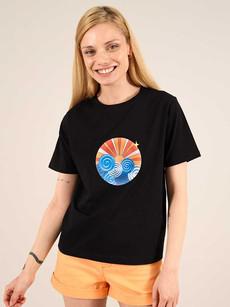 Sunset Tee, Organic Cotton, in Black via blondegonerogue