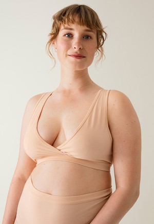 Essential maternity and nursing bra - Beige/Apricot from Boob Design
