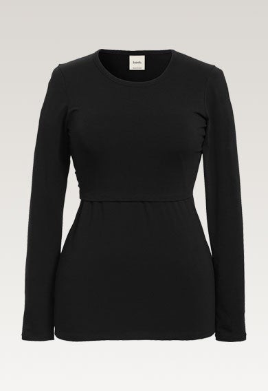 Long sleeve nursing top - Black from Boob Design