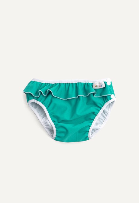 Swim Diaper with side buttons - Green Frill from Boob Design