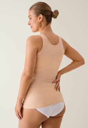 Essential nursing tank top - Beige/Apricot from Boob Design
