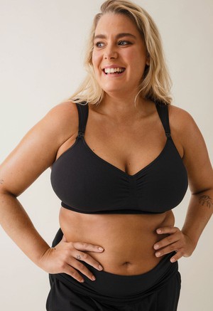 Firm wireless nursing bra 34C - 44F - Black from Boob Design