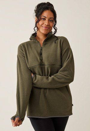 Fleece sweater with nursing access from Boob Design