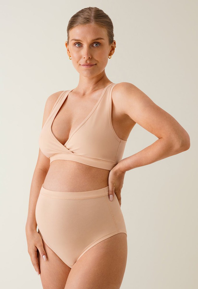 Essential maternity and nursing bra - Beige/Apricot from Boob Design