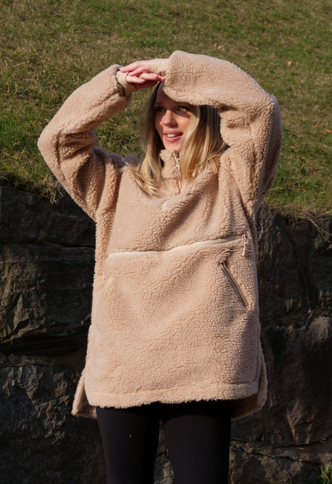 Pile fleece sweater - Beige from Boob Design