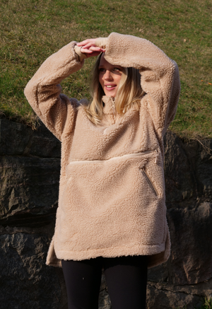 Pile fleece sweater - Beige from Boob Design