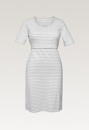 Night Dress - White/Grey melange from Boob Design