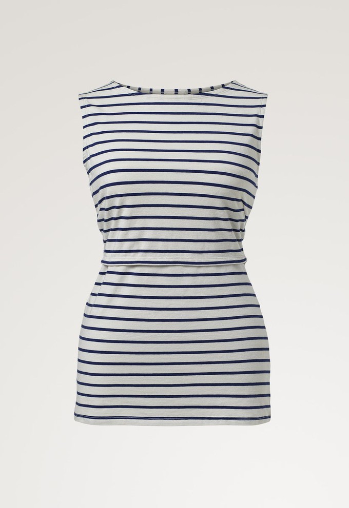 Simone s/l Top - Oatmeal Cobolt from Boob Design