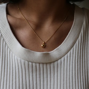 THE PEACH PENDANT - solid gold from Bound Studios
