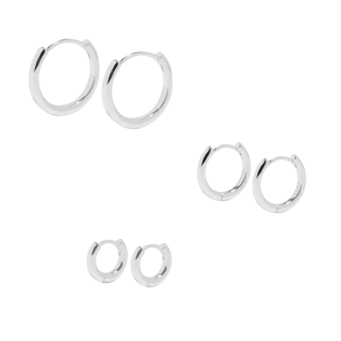 ALL THE BASE HOOPS - sterling silver from Bound Studios