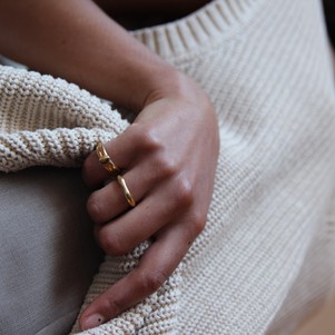 THE HARLOW RING - solid gold from Bound Studios