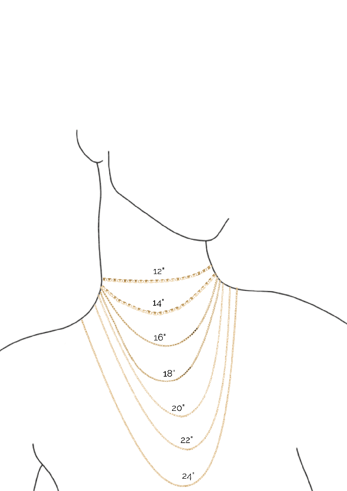 THE CAMI NECKLACE - Solid 14k yellow gold from Bound Studios