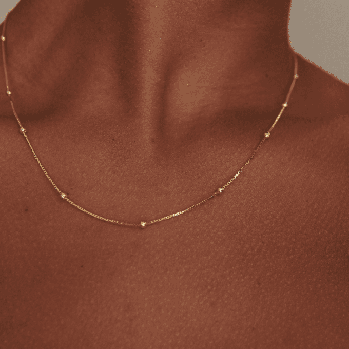 THE CAMI NECKLACE - Solid 14k yellow gold from Bound Studios