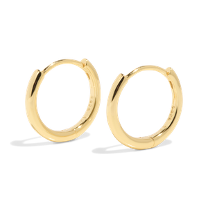 THE BASE HOOP LARGE - solid gold from Bound Studios