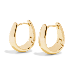 THE SAGE DOME HUGGIE HOOP - 18k gold vermeil from Bound Studios