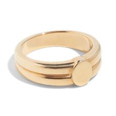 THE HARLOW RING - solid gold via Bound Studios